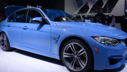 Концерн BMW, как и обещал привез на показ в детройтский автосалон два своих новых спорткара : купе BMW M4 и седан BMW M3.