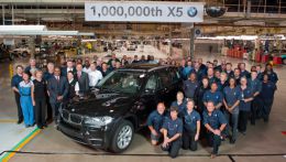 Завод компании BMW в Спартанбурге (США, штат Южная Каролина) произвел на свет миллионный экземпляр внедорожника X5