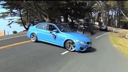 Шпионам попалась новая BMW M3 во время съемки рекламного ролика.